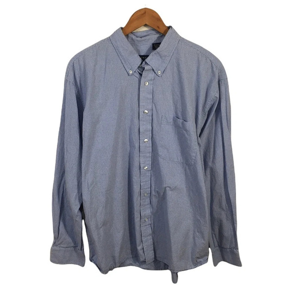BF62 Men’s IZOD Designer Plaid Preppy Button Down Shirt XL - Picture 1 of 3